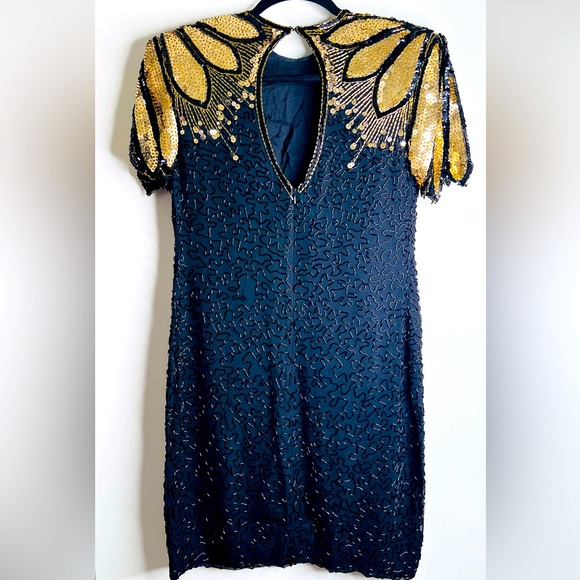 🔥 Fierce 1980s Beaded and Sequin Dress!! - Picture 2 of 6
